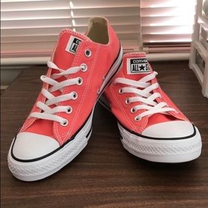 Coral Converse shoes